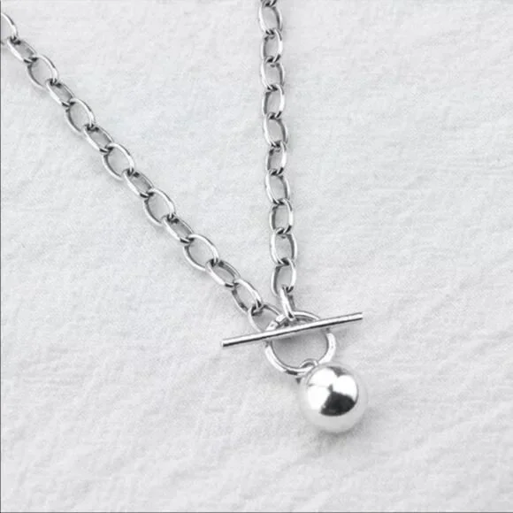 18” NEW 925 STERLING SILVER ROUND BEAD NECKLACE - Picture 6 of 6